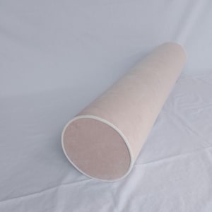Marshmallow bolster/pink Velvet bolster/premium velvet/queensize bolster/long bolster pillow/pink velvet cushion/firm bolster/long pillow