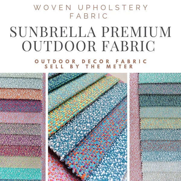 Sunbrella® outdoor fabric sell by the meter/upholstery outdoor fabric/garden fabric/multicoloured fabric/outdoor decor material/waterproof