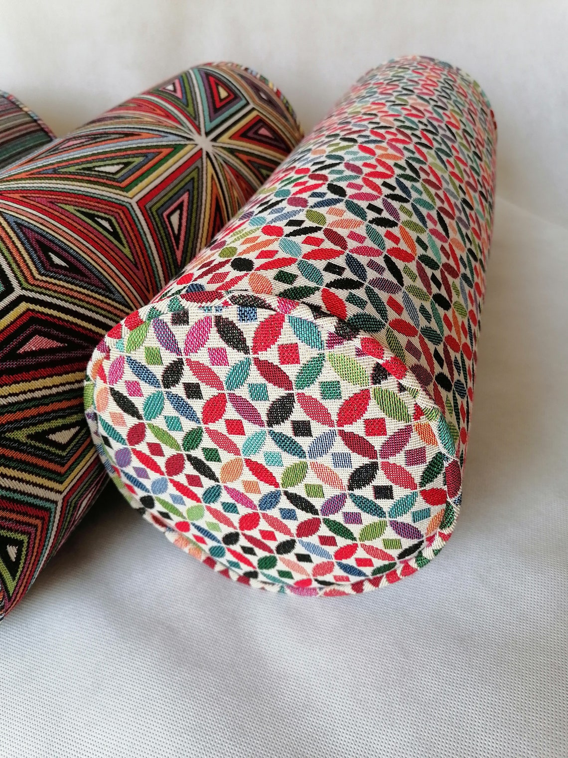 Round bolster pillow 7x20decor modern bolster Etsy