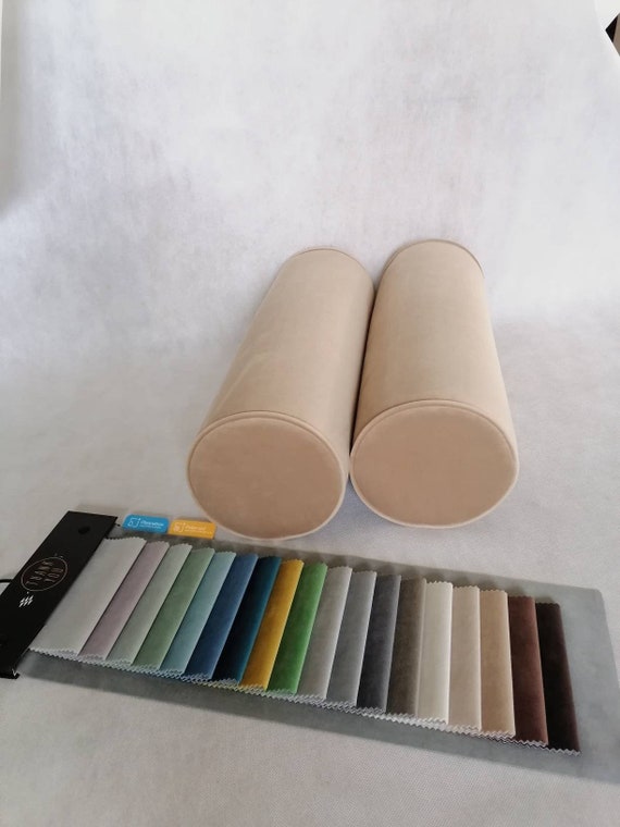 Benutzerdefinierte Größe Nackenrolle/Beige Größe/Beige Größe/10x72 Kissen/Bolster für Sofa/beige Samtkissen/Bezugsgröße: 10x72 cm