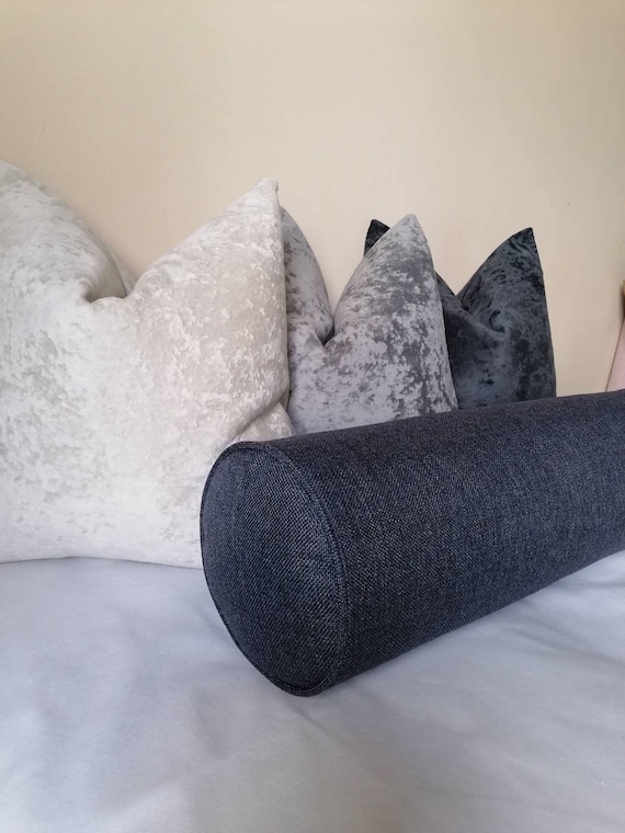 Any Size Round Bolster custom Pillow daybed Cushions save the Planet Fabric mid Century Modern firm Insert navy Bolster livingroom Decor Etsy