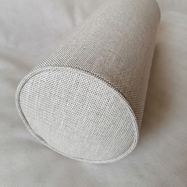 any size bolster pillow/kingsize bed/daybed side round bolster/ecofriendly fabric made ofPET bottles/decor cushion/firm foam®insert included