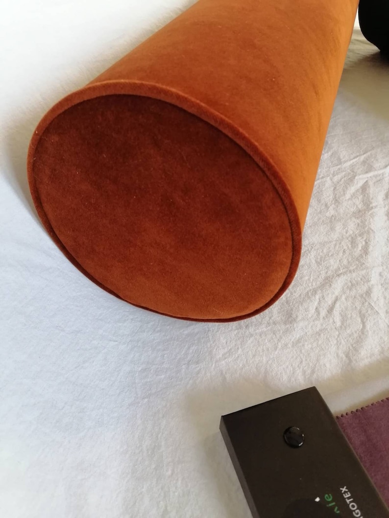 Round Bolster Pillow/custom Sizes Bolster/eco Velvet Etsy