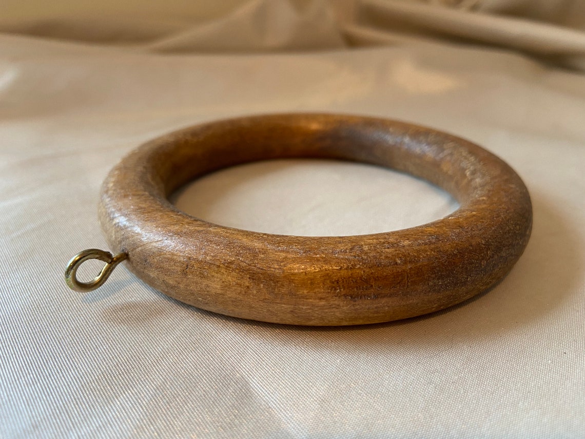 Antique Wooden Curtain Rings ref 3053 Etsy