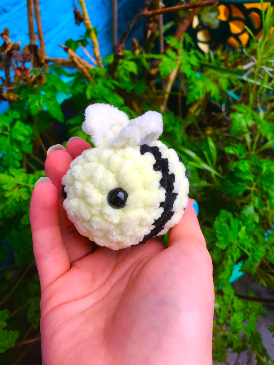 Classic Baby Crochet Bumblebee Soft Bee Plush Toy Handmade Bee Plushie ...