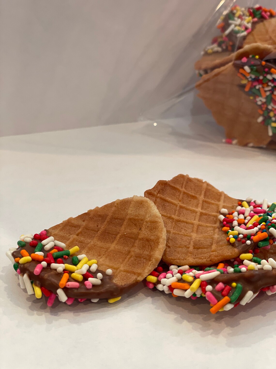 Waffle Cone Scoops Ice cream chips Etsy