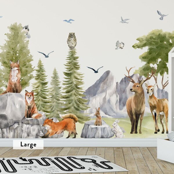 Deer Wall Decal Etsy