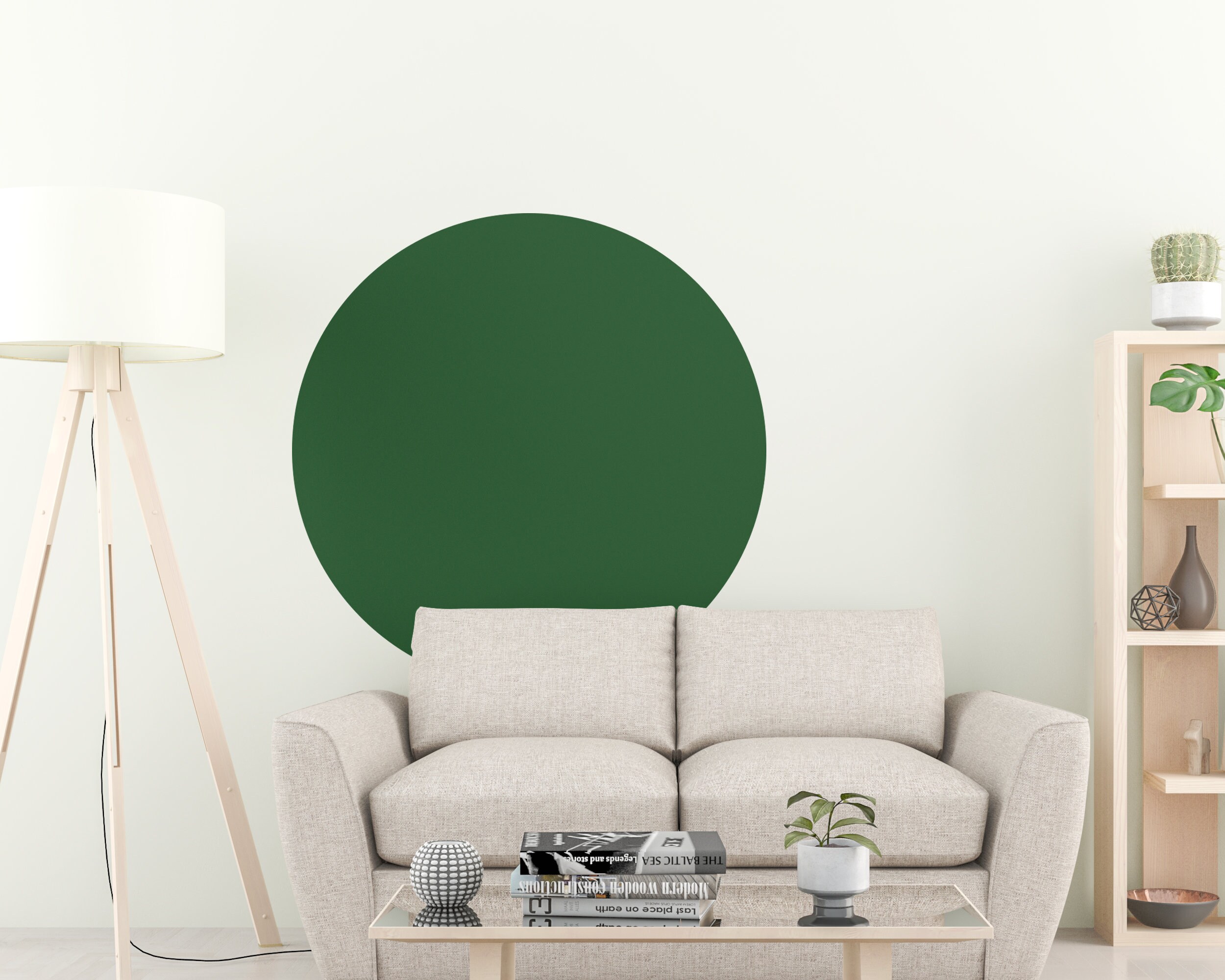 Full Circle Wall Decal Geometric Wall Art Abstract Wall Art Etsy UK