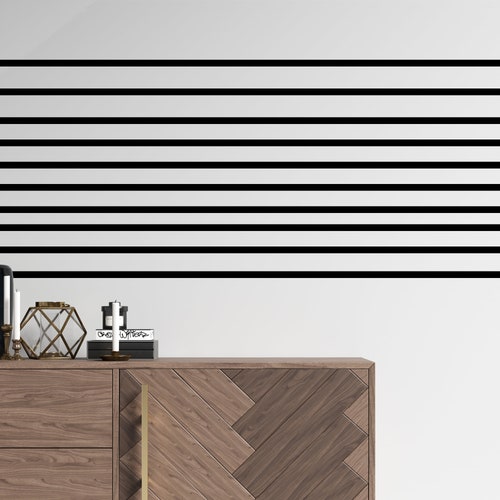 Abstract Lines Pattern Wall Decal Lines Wall Sticker Etsy