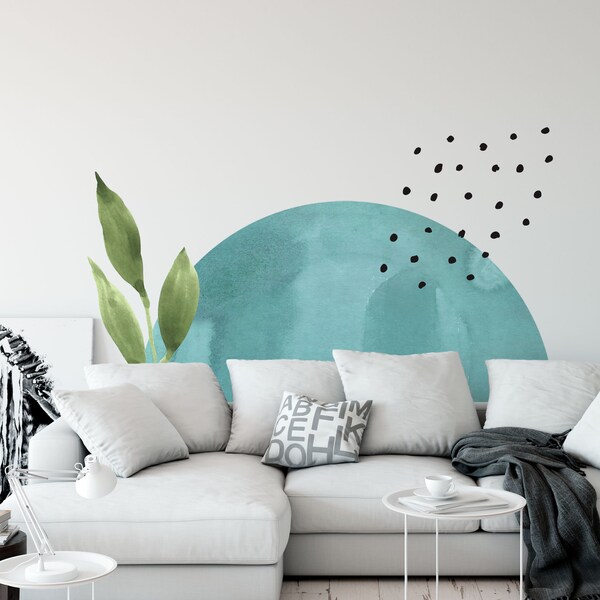 Half Circle Wall Decal Etsy