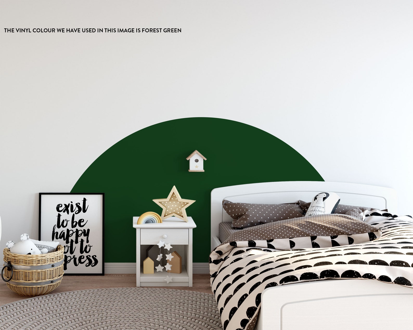 Half Circle Wall Decal Geometric Wall Decor Abstract Wall Etsy
