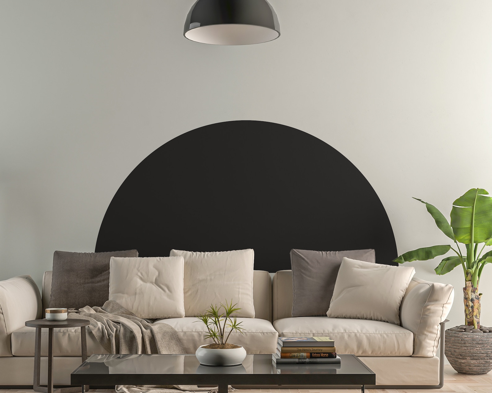Half Circle Wall Decal Geometric Wall Decor Abstract Wall Etsy UK
