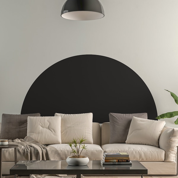 Half Circle Wall Decal Etsy