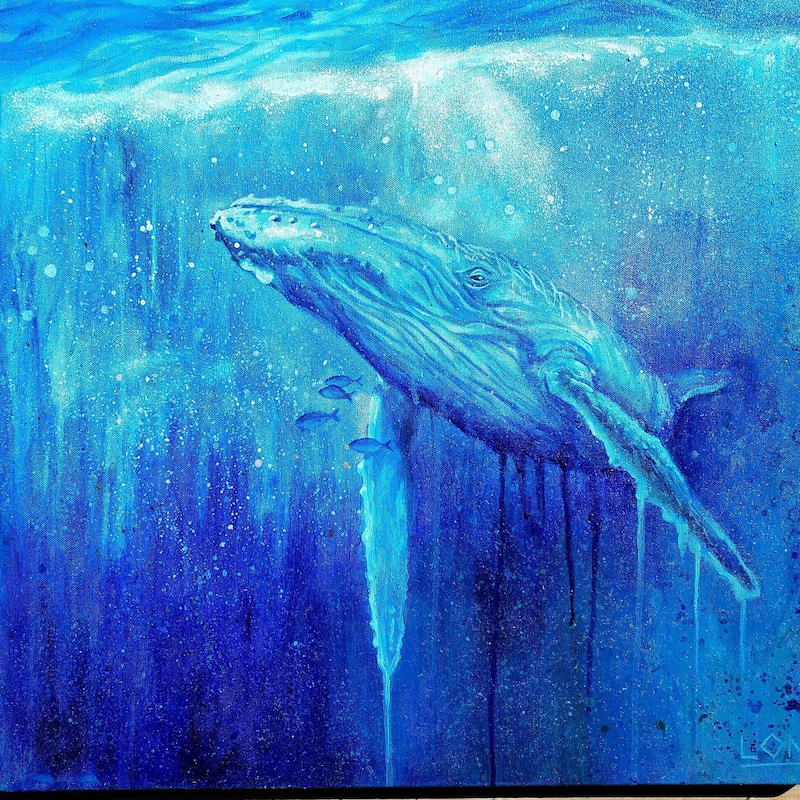 Whale Painting - Etsy
