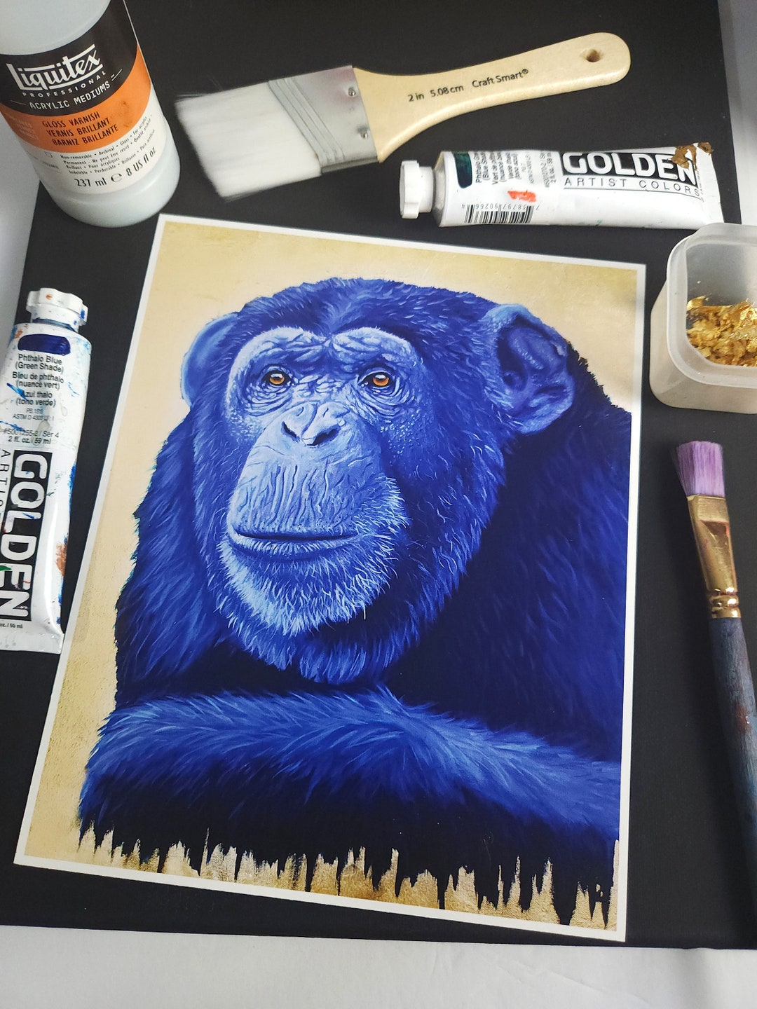 Monkey Art Print Monkey Wall Art Chimp Decor Mother Gift Etsy