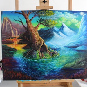 Malarstwo surrealistyczne, Sztuka surrealistyczna, malarstwo pejzażowe, Dzieła sztuki surrealistycznej, sztuka fantasy, dzieła sztuki fantasy,