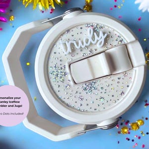 Handcrafted Stanley Iceflow Topper - Unique and Personalized for every tumbler! - NEW COLORS ADDED