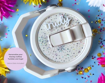 Handcrafted Stanley Iceflow Topper - Unique and Personalized for every tumbler! - NEW COLORS ADDED