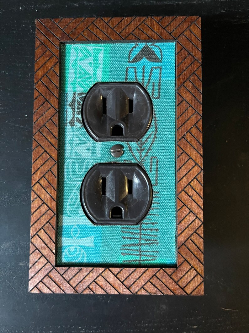 Tiki Bar Electrical Outlet and Cover Etsy
