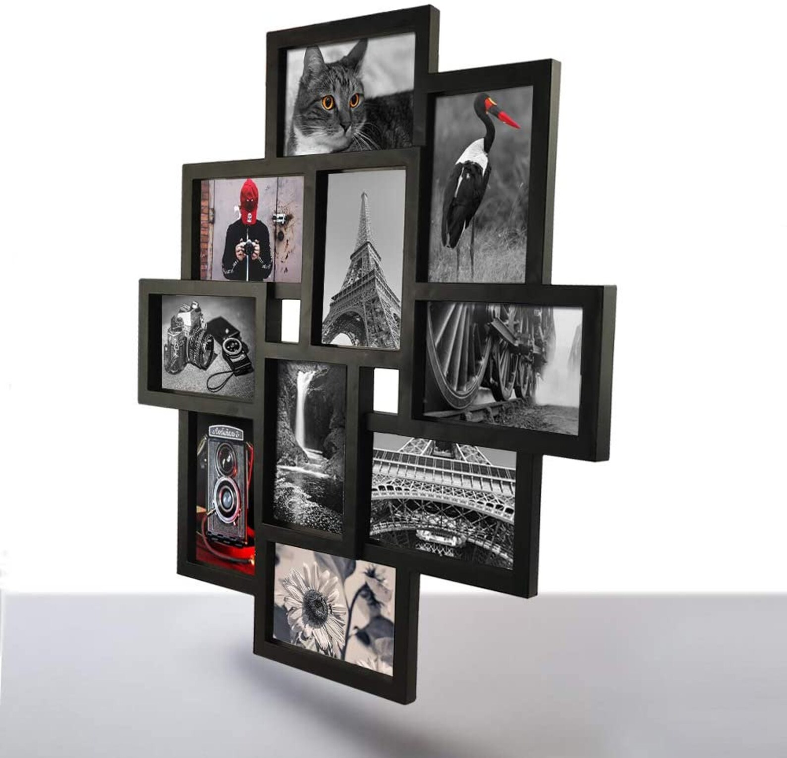 10 Opening 4x6 Black Collage Picture Frame Wall Hanging for 4 Etsy
