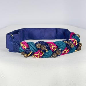 Vintage 80s Braided Rope Belt - Etsy