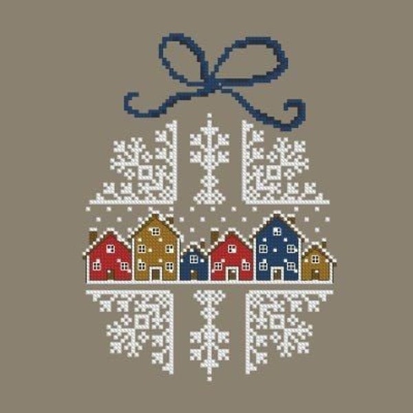 Snowflake cross stitch pattern, children in snow cross stitch pattern, new year cross stitch, new year toy cross stitch