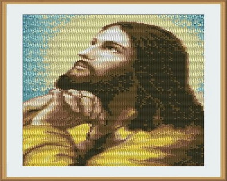 Jesus Cross Stich Pattern, Prayers of Jesus , Etsy