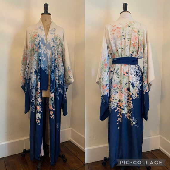 Very beautiful antique Edwardian/ 20s silk revers… - image 3