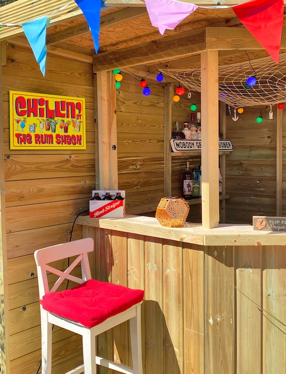 Outdoor Bar Sign Chillin at the Rum Shack Signs, Wall Hangings