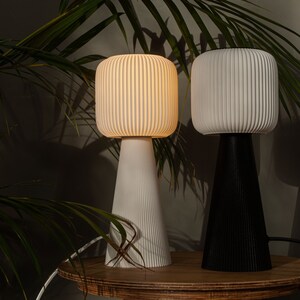 Table lamp TODAI - Mid century modern design, 3D Printed E27/E26 minimalist light