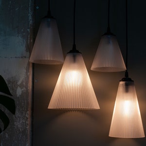 Eco-Friendly Minimal Cone Pendant Lampshade - 3D Printed Recycled PETG for LED Bulbs (E27/E26)