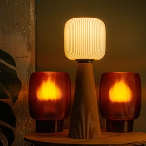 Lámpara de mesa TODAI x OCHER Diseño moderno de mediados de siglo, luz minimalista E27/E26 impresa en 3D imagen 9