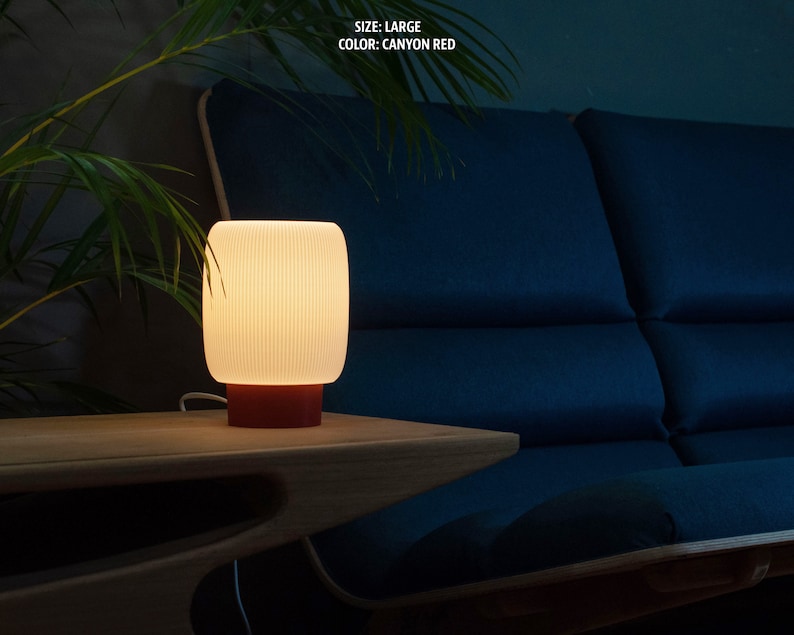 TORO Tischlampe: Anpassbare Größe und Farbe minimalistisches Retro-Design sanfte Ambientebeleuchtung Bild 7