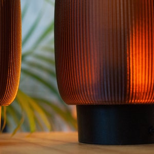 Table lamp TORO x AMBER, retro minimal 3D printed bedside lamps zdjęcie 3