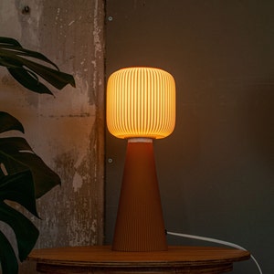 TODAI x OCHRE Table lamp Mid century modern design, 3D Printed E27/E26 minimalist light image 3