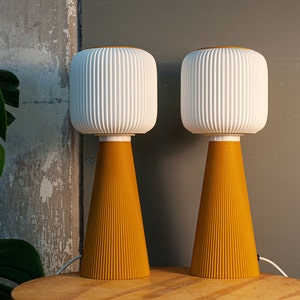 Lámpara de mesa TODAI x OCHER Diseño moderno de mediados de siglo, luz minimalista E27/E26 impresa en 3D imagen 4
