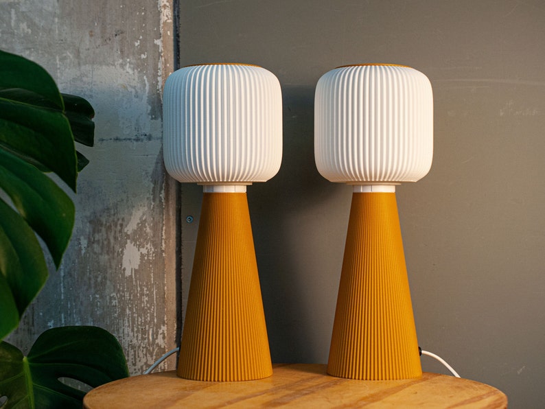 Lámpara de mesa TODAI x OCHER Diseño moderno de mediados de siglo, luz minimalista E27/E26 impresa en 3D imagen 4