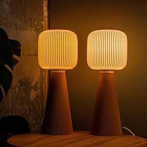 TODAI x OCHRE Table lamp Mid century modern design, 3D Printed E27/E26 minimalist light image 5