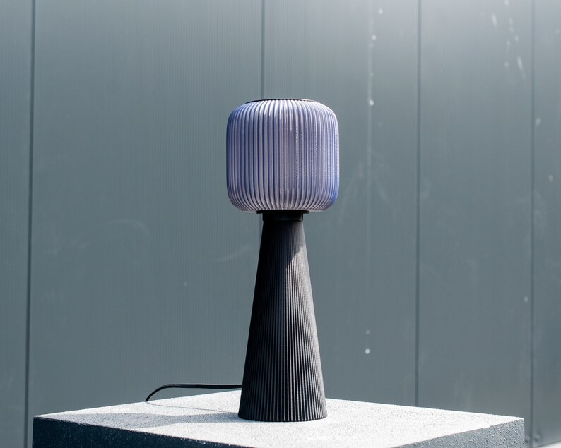 TODAI x NOIR Limited edition Mid century modern design, 3D Printed E27/E26 minimalist light image 1