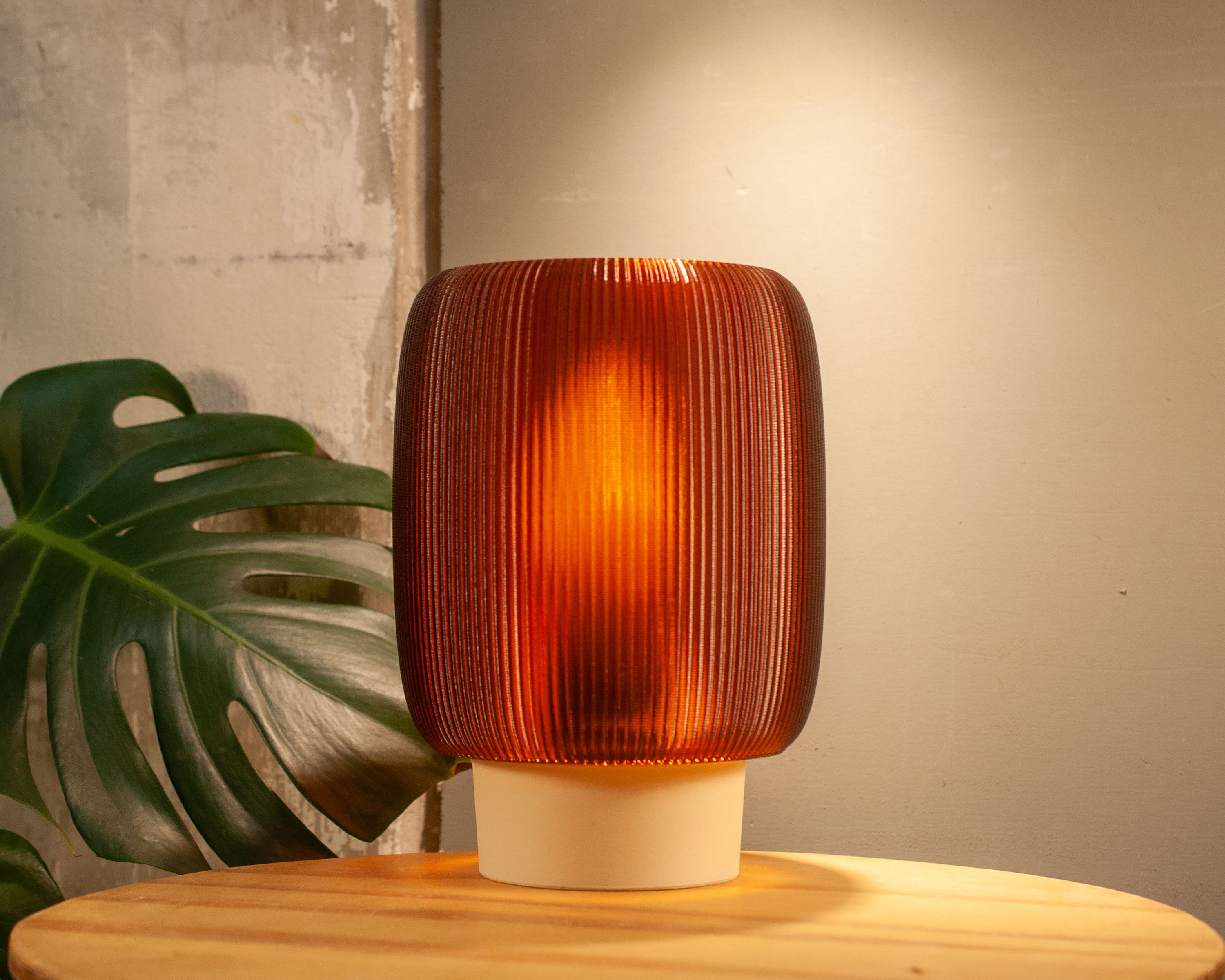 links bereik periodieke Table Lamp TORO X AMBER Retro Minimal 3D Printed Bedside - Etsy