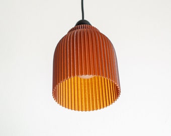 Hängelampenschirm AMBER | Retro-Minimaldesign, hängende Pendelleuchte NUR LED