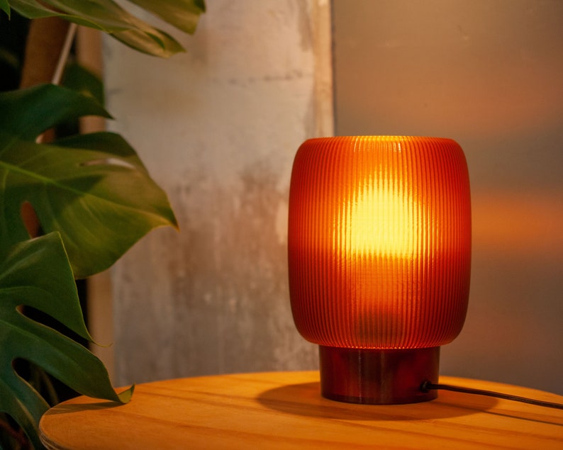 Table lamp TORO x AMBER, retro minimal 3D printed bedside lamps zdjęcie 5