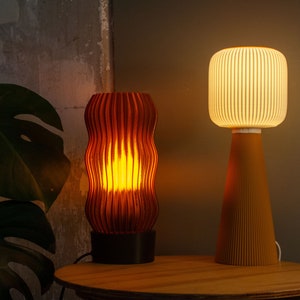 TODAI x OCHRE Table lamp Mid century modern design, 3D Printed E27/E26 minimalist light image 10