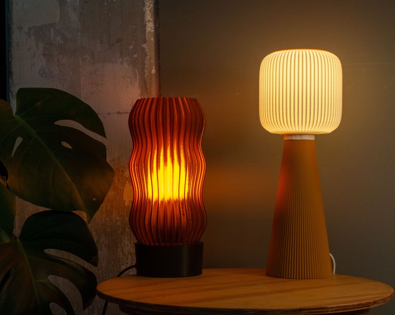 TODAI x OCHRE Table lamp Mid century modern design, 3D Printed E27/E26 minimalist light image 10