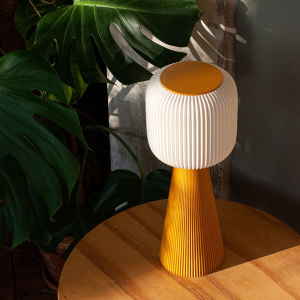 Lampe de table TODAI x OCHER - Design moderne du milieu du siècle, lumière minimaliste imprimée en 3D E27/E26