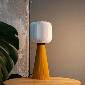 Lámpara de mesa TODAI x OCHER Diseño moderno de mediados de siglo, luz minimalista E27/E26 impresa en 3D imagen 7