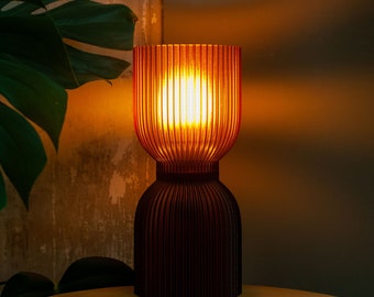 DIABOLO Table Lamp with Warm Amber Glow – Minimalist and Sustainable Lighting for Modern Spaces