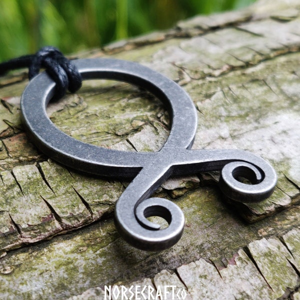 Viking Troll Cross Necklace Pendant Vikings Symbol of Protection Stainless Steel Norse Celtic Thor Odin Vikings Gift