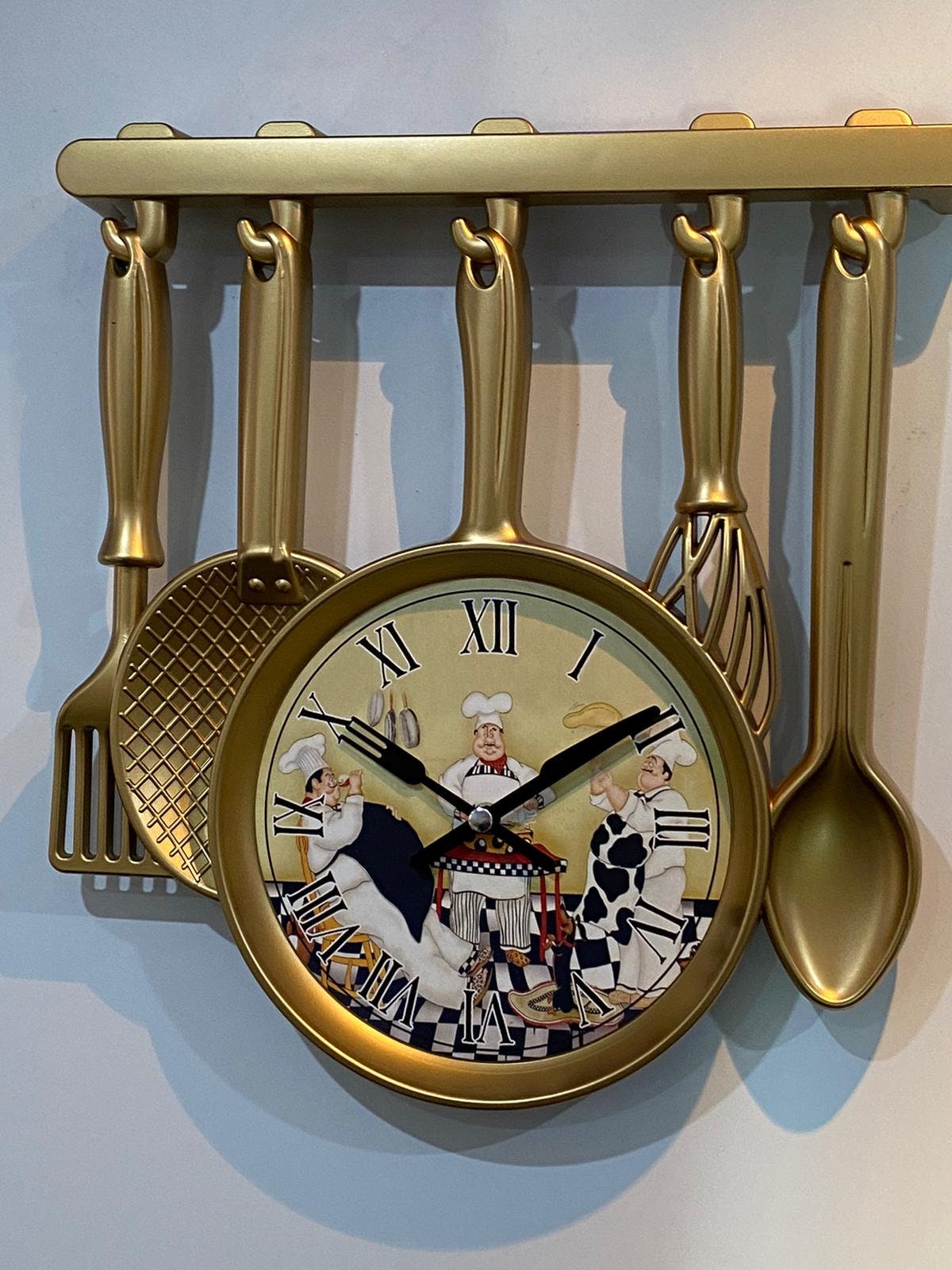 Goldene Küchen Wanduhr 000445 | Etsy