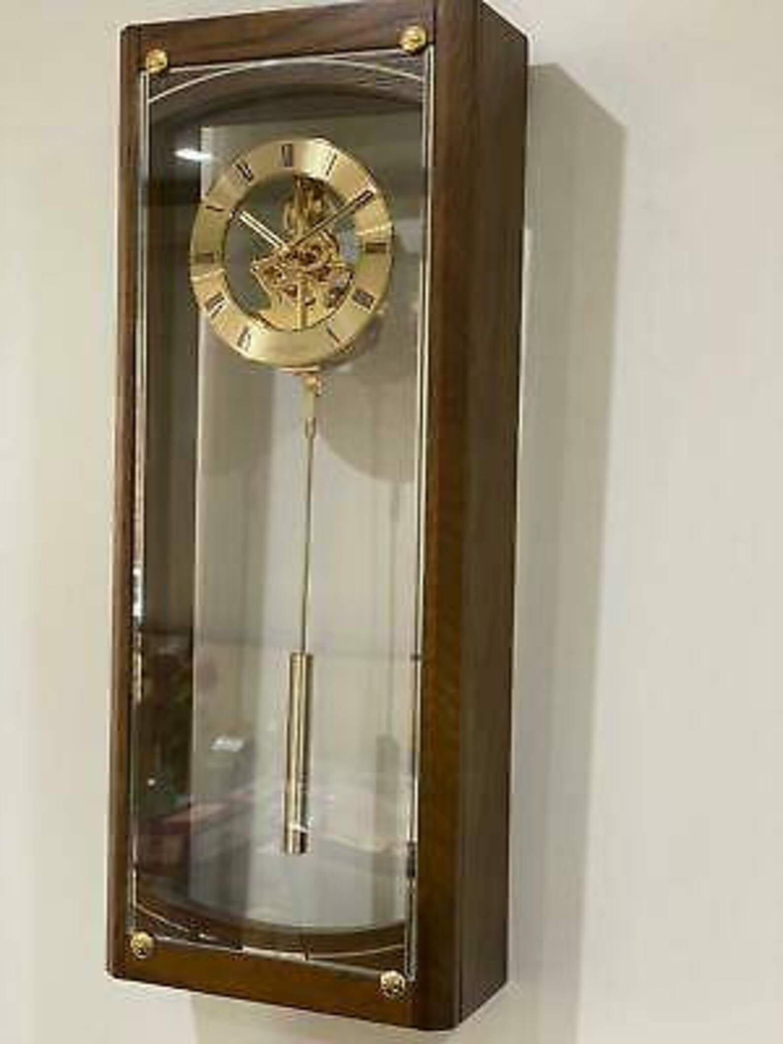 London Clock Company Skeleton Pendulum Wall Clock 25122 Etsy